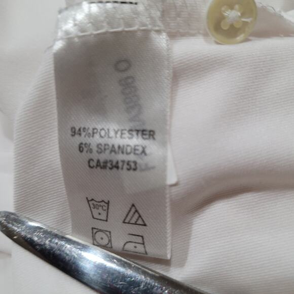 FAIRWAY & GREENE Tech Golf Polo Sz L White Benedictine College 2011 Performance - Picture 7 of 8